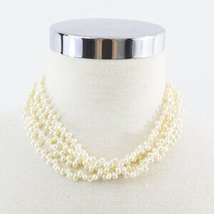Freshwater pearl four strand necklace #217-183